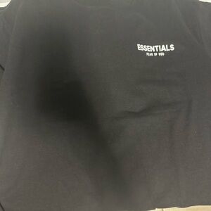 Fear of God ESSENTIALS Black Crewneck Tee